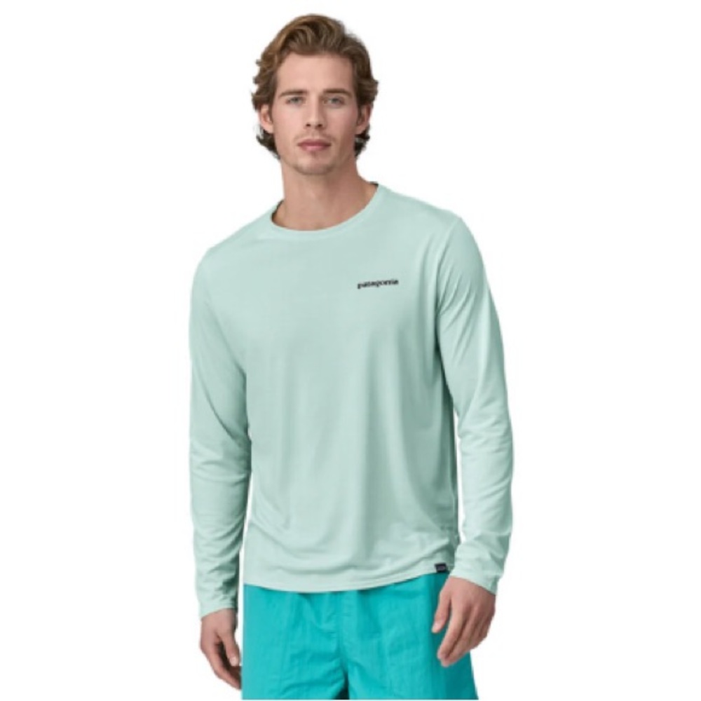 Patagonia Men's LS Capilene Cool Daily Waters Graphic T-Shirt - Size (M) Mint - Picture 13 of 14